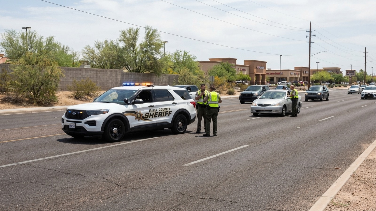 Drunk man hit by vehicle after walking into Tucson traffic, PCSD says