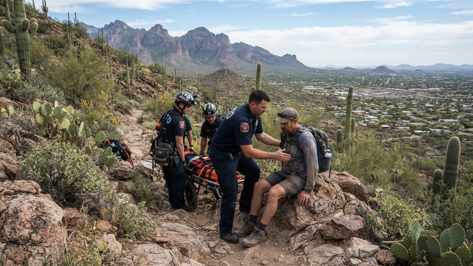 Tucson rescue crews save distressed hiker on west side trail