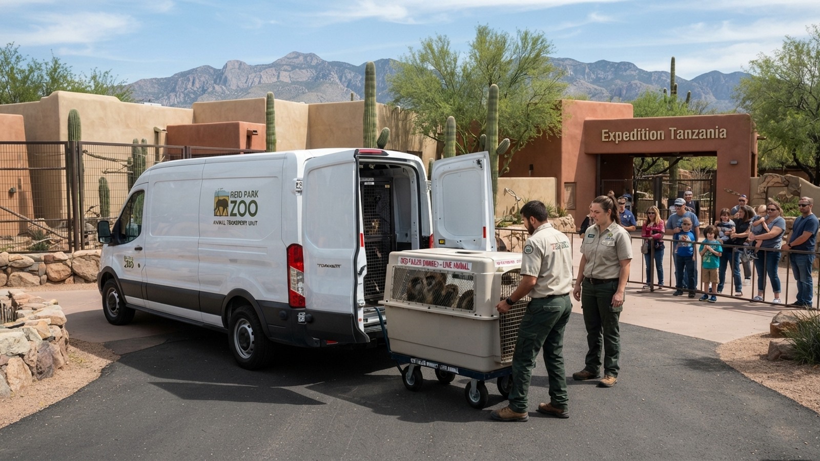Playful red-tailed monkeys swing into Tucson's Reid Park Zoo