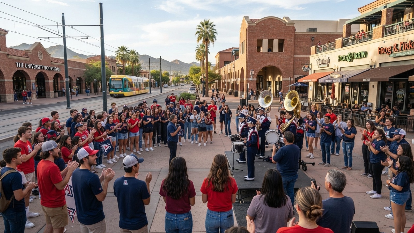 Free UA pep rallies hit Main Gate Square this fall