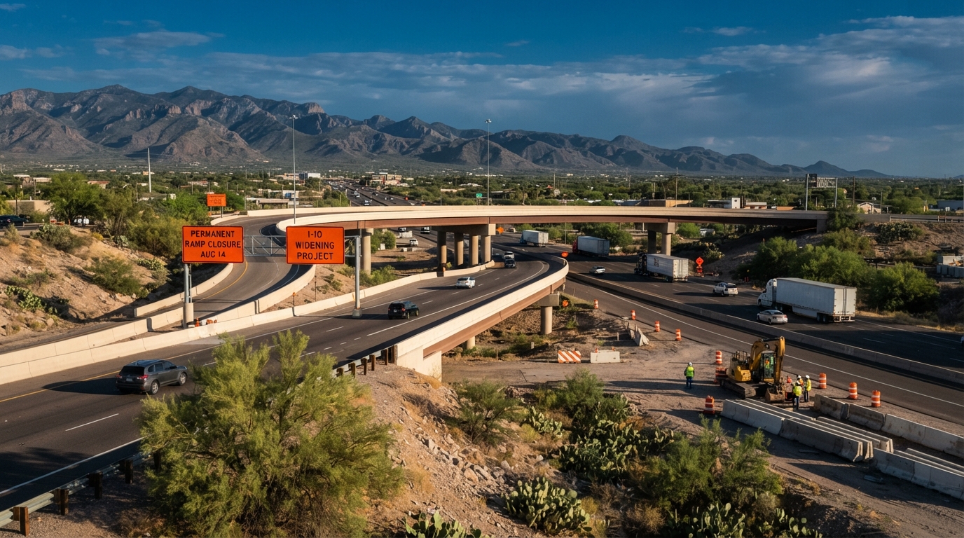 I-10/Palo Verde interchange in Tucson to close permanently Aug. 14