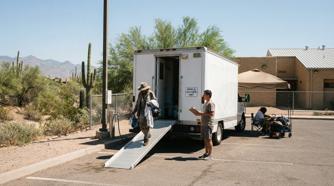 Tucson seeks an operator for a mobile shower serving unsheltered residents
