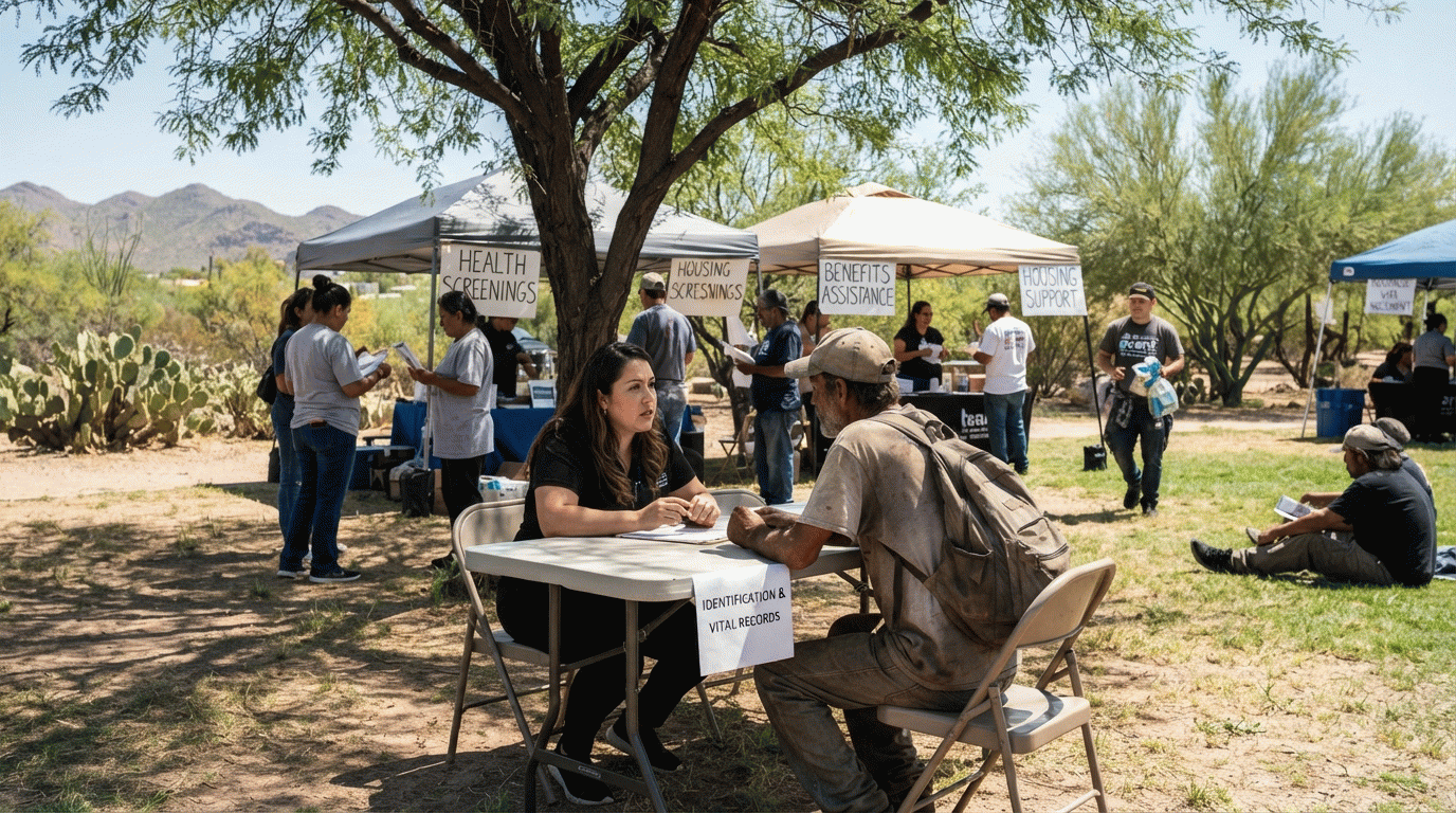 Hope in the Park assembles services in one place for Tucson’s unhoused residents
