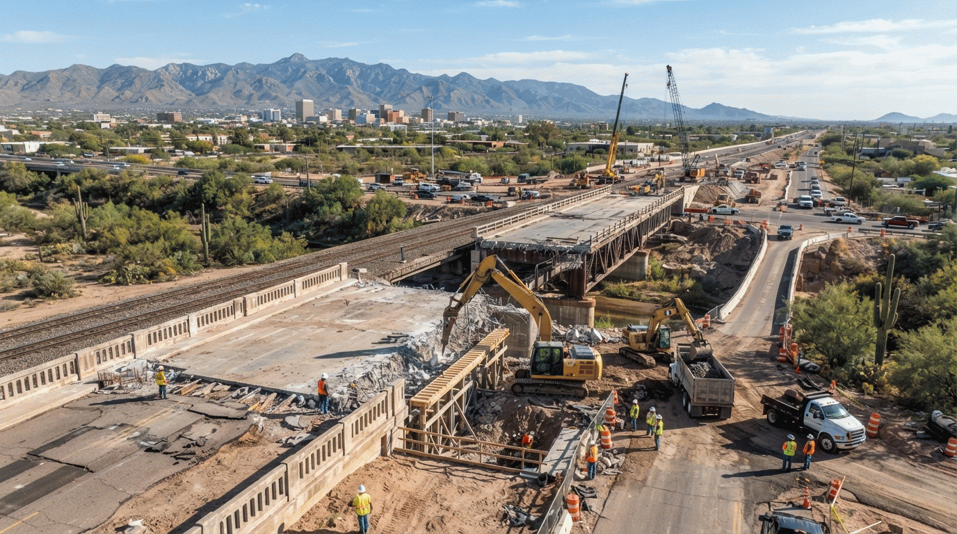 Tucson begins long-awaited replacement of the 22nd Street bridge