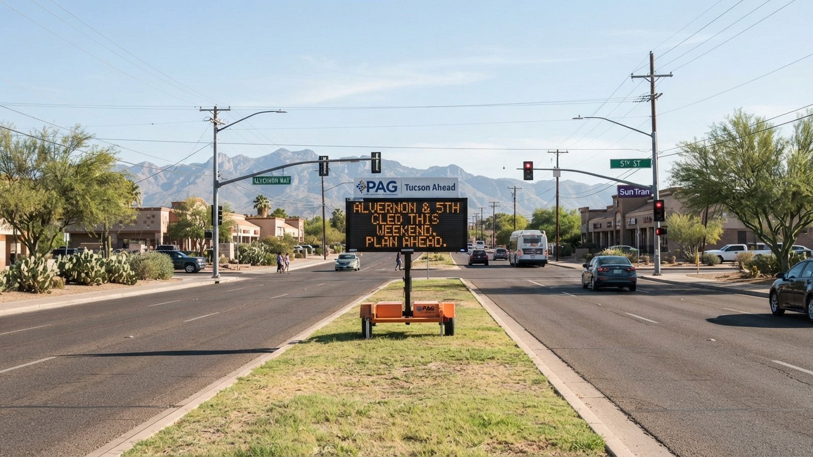 Alvernon Way and 5th Street to close this weekend for construction