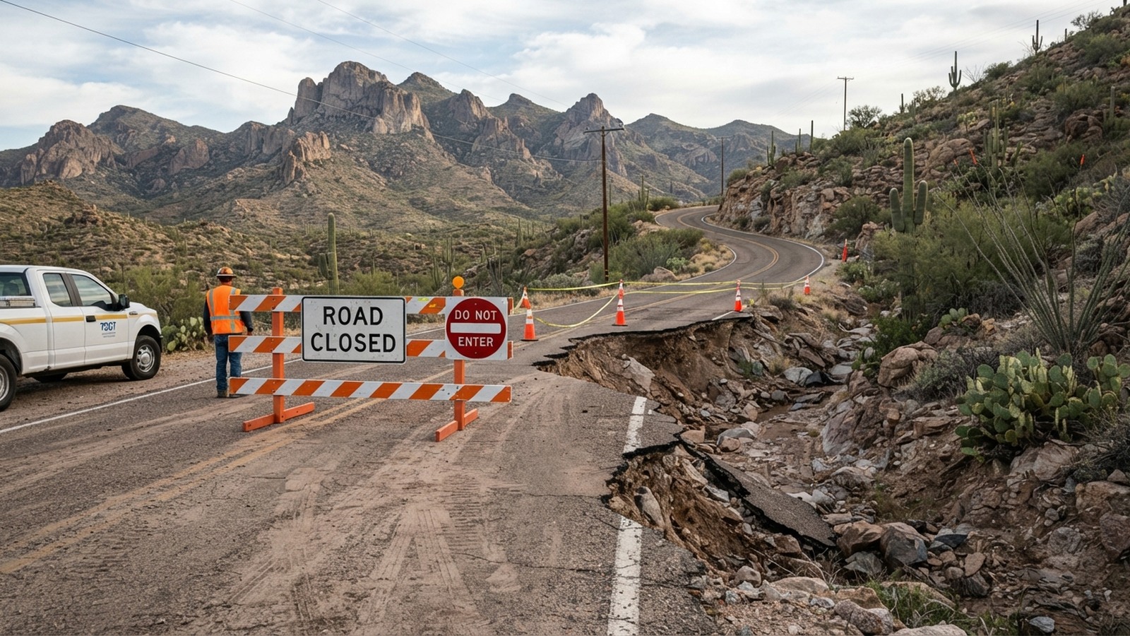 Tucson's Gates Pass Road closed after storm damage