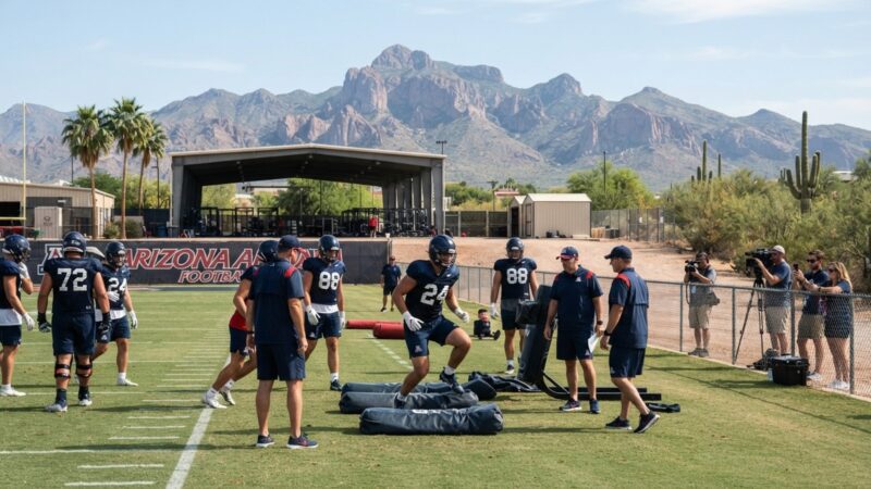 Arizona Football Opens Fall Camp at Tomey Field