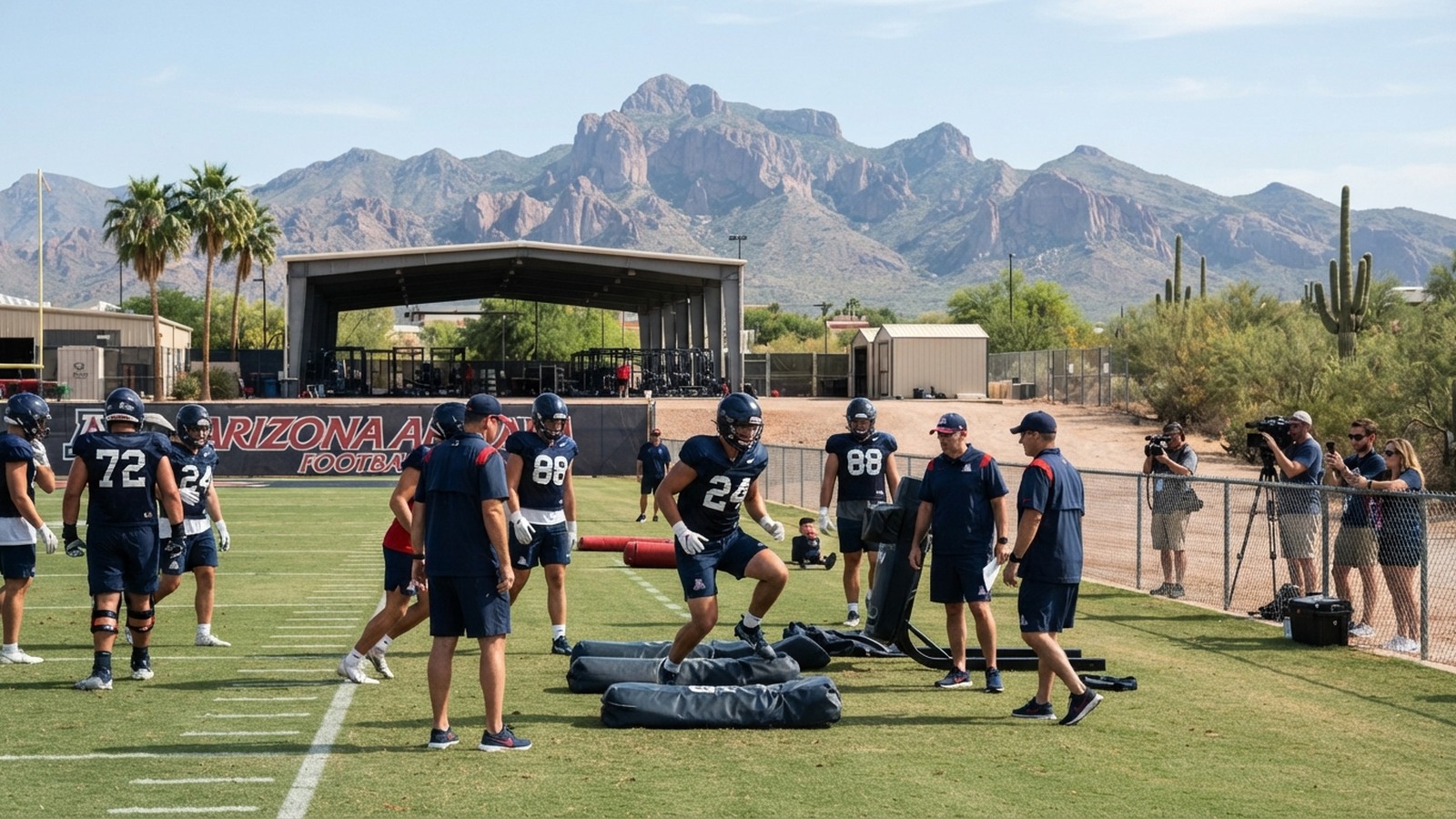 Arizona Football Opens Fall Camp at Tomey Field
